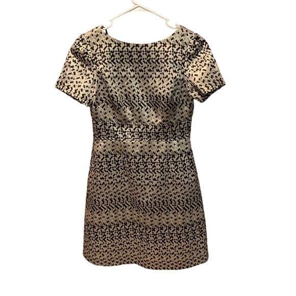 Vince Camuto Metallic Jacquard Sheath Dress Size 4 - Picture 1 of 6